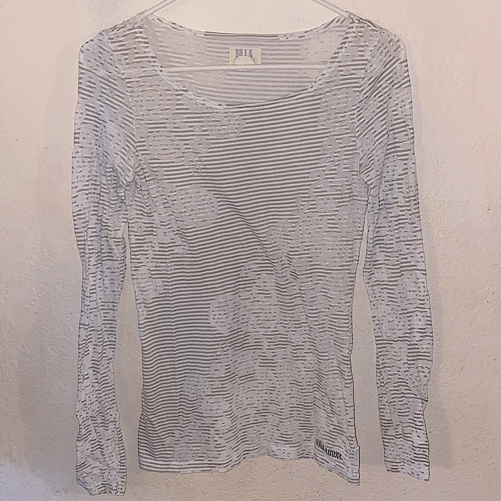 Billabong striped floral long sleeve